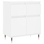 Weißes Sperrholz-Sideboard 60x35x70 cm von vidaXL, Sideboards - Ref: Foro24-831108, Preis: 83,47 €, Rabatt: %