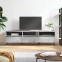 Concrete gray plywood TV cabinet 150x30x44.5 cm by vidaXL, TV Furniture - Ref: Foro24-831256, Price: 102,99 €, Discount: %