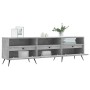 Concrete gray plywood TV cabinet 150x30x44.5 cm by vidaXL, TV Furniture - Ref: Foro24-831256, Price: 102,99 €, Discount: %