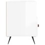 Glossy white plywood TV cabinet 102x36x50 cm by vidaXL, TV Furniture - Ref: Foro24-829006, Price: 60,78 €, Discount: %