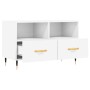 TV stand made of white plywood 80x36x50 cm by vidaXL, TV Furniture - Ref: Foro24-828948, Price: 62,99 €, Discount: %