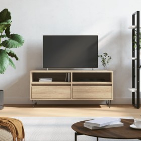 Sonoma oak plywood TV cabinet 100x34.5x44.5 cm by vidaXL, TV Furniture - Ref: Foro24-831239, Price: 69,99 €, Discount: %