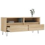 Sonoma oak plywood TV cabinet 100x34.5x44.5 cm by vidaXL, TV Furniture - Ref: Foro24-831239, Price: 69,45 €, Discount: %