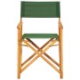 Silla de director madera maciza de acacia verde de vidaXL, Sillas de jardín - Ref: Foro24-45953, Precio: 64,69 €, Descuento: %