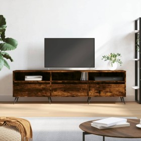 Mueble de TV madera contrachapada roble ahumado 150x30x44,5 cm de vidaXL, Muebles TV - Ref: Foro24-831257, Precio: 81,99 €, D...