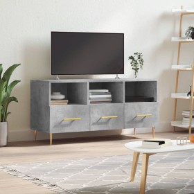 Betongrauer TV-Schrank aus Holzwerkstoff, 102 x 36 x 50 cm von vidaXL, TV-Möbel - Ref: Foro24-829024, Preis: 56,99 €, Rabatt: %