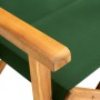 Silla de director madera maciza de acacia verde de vidaXL, Sillas de jardín - Ref: Foro24-45953, Precio: 64,69 €, Descuento: %