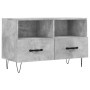 Concrete gray plywood TV cabinet 80x36x50 cm by vidaXL, TV Furniture - Ref: Foro24-828968, Price: 44,35 €, Discount: %