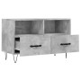 Concrete gray plywood TV cabinet 80x36x50 cm by vidaXL, TV Furniture - Ref: Foro24-828968, Price: 44,35 €, Discount: %