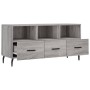 Sonoma gray engineered wood TV cabinet 102x36x50 cm by vidaXL, TV Furniture - Ref: Foro24-829058, Price: 60,14 €, Discount: %