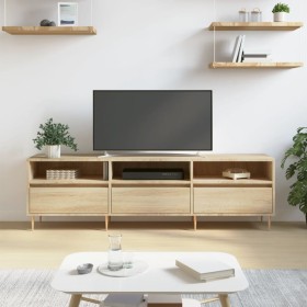 Sonoma oak plywood TV cabinet 150x30x44.5 cm by vidaXL, TV Furniture - Ref: Foro24-831271, Price: 106,12 €, Discount: %