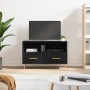 TV stand made of black plywood, 80x36x50 cm by vidaXL, TV Furniture - Ref: Foro24-828957, Price: 61,41 €, Discount: %