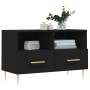 TV stand made of black plywood, 80x36x50 cm by vidaXL, TV Furniture - Ref: Foro24-828957, Price: 62,73 €, Discount: %