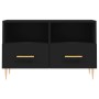 TV stand made of black plywood, 80x36x50 cm by vidaXL, TV Furniture - Ref: Foro24-828957, Price: 62,73 €, Discount: %