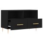 Mueble para TV madera contrachapada negro 80x36x50 cm de vidaXL, Muebles TV - Ref: Foro24-828957, Precio: 61,41 €, Descuento: %