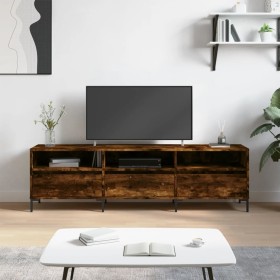 Smoked oak plywood TV cabinet 150x30x44.5 cm by vidaXL, TV Furniture - Ref: Foro24-831289, Price: 88,99 €, Discount: %