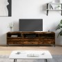 Smoked oak plywood TV cabinet 150x30x44.5 cm by vidaXL, TV Furniture - Ref: Foro24-831289, Price: 88,41 €, Discount: %