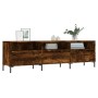 Smoked oak plywood TV cabinet 150x30x44.5 cm by vidaXL, TV Furniture - Ref: Foro24-831289, Price: 88,41 €, Discount: %