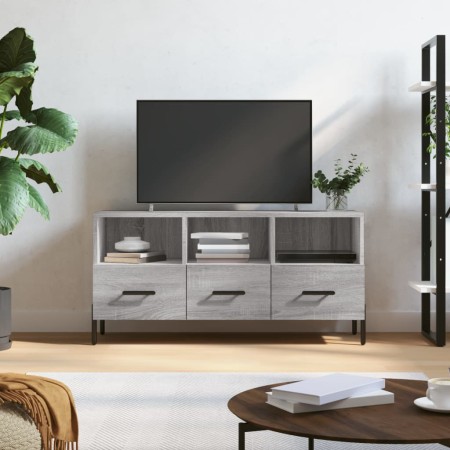 Mueble de TV madera de ingeniería gris Sonoma 102x36x50 cm de vidaXL, Muebles TV - Ref: Foro24-829050, Precio: 62,91 €, Descu...