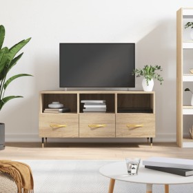 Mueble de TV madera de ingeniería roble Sonoma 102x36x50 cm de vidaXL, Muebles TV - Ref: Foro24-829015, Precio: 61,99 €, Desc...