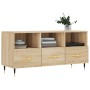 TV cabinet engineered wood Sonoma oak 102x36x50 cm by vidaXL, TV Furniture - Ref: Foro24-829015, Price: 61,32 €, Discount: %