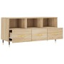 TV cabinet engineered wood Sonoma oak 102x36x50 cm by vidaXL, TV Furniture - Ref: Foro24-829015, Price: 61,32 €, Discount: %