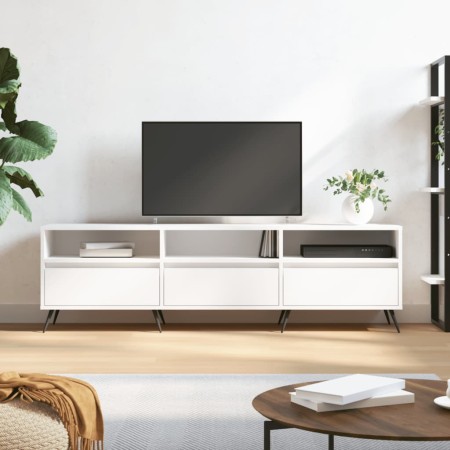 Mueble de TV madera contrachapada blanco 150x30x44,5 cm de vidaXL, Muebles TV - Ref: Foro24-831252, Precio: 71,34 €, Descuent...