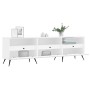 TV stand made of white plywood 150x30x44.5 cm by vidaXL, TV Furniture - Ref: Foro24-831252, Price: 71,99 €, Discount: %