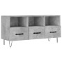 Concrete gray engineered wood TV cabinet 102x36x50 cm by vidaXL, TV Furniture - Ref: Foro24-829032, Price: 74,89 €, Discount: %