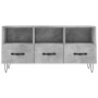 Concrete gray engineered wood TV cabinet 102x36x50 cm by vidaXL, TV Furniture - Ref: Foro24-829032, Price: 74,89 €, Discount: %