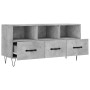 Concrete gray engineered wood TV cabinet 102x36x50 cm by vidaXL, TV Furniture - Ref: Foro24-829032, Price: 74,89 €, Discount: %