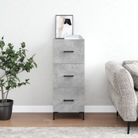 Concrete gray plywood sideboard 34.5x34x90 cm by vidaXL, Sideboards - Ref: Foro24-828608, Price: 70,39 €, Discount: %