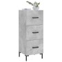 Aparador de madera contrachapada gris hormigón 34,5x34x90 cm de vidaXL, Aparadores - Ref: Foro24-828608, Precio: 70,68 €, Des...