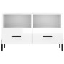 Glänzend weißer Sperrholz-TV-Schrank 80x36x50 cm von vidaXL, TV-Möbel - Ref: Foro24-828982, Preis: 61,47 €, Rabatt: %