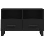 TV stand made of black plywood, 80x36x50 cm by vidaXL, TV Furniture - Ref: Foro24-828997, Price: 68,56 €, Discount: %