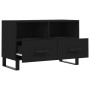 TV stand made of black plywood, 80x36x50 cm by vidaXL, TV Furniture - Ref: Foro24-828997, Price: 68,56 €, Discount: %