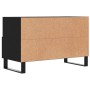 TV stand made of black plywood, 80x36x50 cm by vidaXL, TV Furniture - Ref: Foro24-828997, Price: 68,56 €, Discount: %