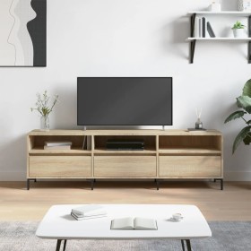 Mueble de TV madera contrachapada roble Sonoma 150x30x44,5 cm de vidaXL, Muebles TV - Ref: Foro24-831287, Precio: 89,99 €, De...