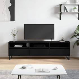 Mueble de TV madera contrachapada negro 150x30x44,5 cm de vidaXL, Muebles TV - Ref: Foro24-831301, Precio: 111,99 €, Descuent...