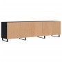 TV stand made of black plywood wood, 150x30x44.5 cm by vidaXL, TV Furniture - Ref: Foro24-831301, Price: 112,02 €, Discount: %