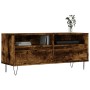 Smoked oak plywood TV cabinet 100x34.5x44.5cm by vidaXL, TV Furniture - Ref: Foro24-831241, Price: 69,14 €, Discount: %