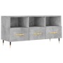 Engineered wood TV stand in concrete gray, 102x36x50 cm by vidaXL, TV Furniture - Ref: Foro24-829016, Price: 61,32 €, Discoun...