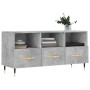 Mueble de TV madera de ingeniería gris hormigón 102x36x50 cm de vidaXL, Muebles TV - Ref: Foro24-829016, Precio: 61,32 €, Des...