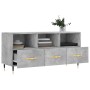 Mueble de TV madera de ingeniería gris hormigón 102x36x50 cm de vidaXL, Muebles TV - Ref: Foro24-829016, Precio: 61,32 €, Des...