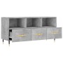 Engineered wood TV stand in concrete gray, 102x36x50 cm by vidaXL, TV Furniture - Ref: Foro24-829016, Price: 61,32 €, Discoun...