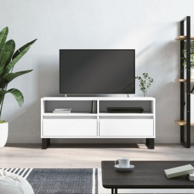 TV stand made of white plywood 100x34.5x44.5 cm by vidaXL, TV Furniture - Ref: Foro24-831244, Price: 79,99 €, Discount: %