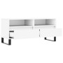 Mueble para TV madera contrachapada blanco 100x34,5x44,5 cm de vidaXL, Muebles TV - Ref: Foro24-831244, Precio: 78,15 €, Desc...