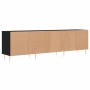 Schwarzer TV-Schrank aus Sperrholz, 150 x 30 x 44,5 cm von vidaXL, TV-Möbel - Ref: Foro24-831269, Preis: 95,12 €, Rabatt: %