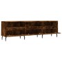 Mueble de TV madera contrachapada roble ahumado 150x30x44,5 cm de vidaXL, Muebles TV - Ref: Foro24-831297, Precio: 98,66 €, D...