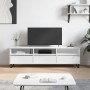 Mueble de TV madera contrachapada blanco brillo 150x30x44,5 cm de vidaXL, Muebles TV - Ref: Foro24-831302, Precio: 128,94 €, ...